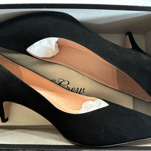 J.Crew Women's Elsie Suede Mid Heel Pumps - Picture 1 of 7